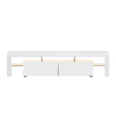 LED Entertainment Unit TV Cabinet - 189cm - White