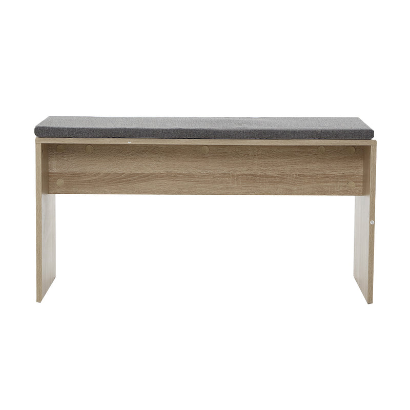 Cushion Dining Bench - 90cm - Oak