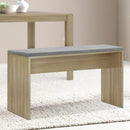 Cushion Dining Bench - 90cm - Oak