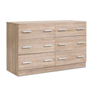 Artiss 6 Chest of Drawers - VEDA Oak