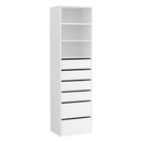 Rowan 6 Chest of Drawers Tallboy Cabinet White