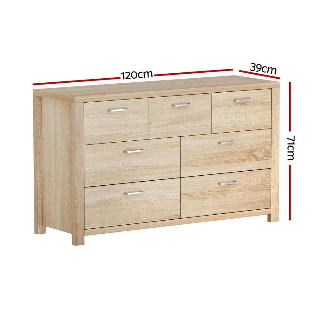 Haven 7 Drawer Tallboy – Pine – Medium