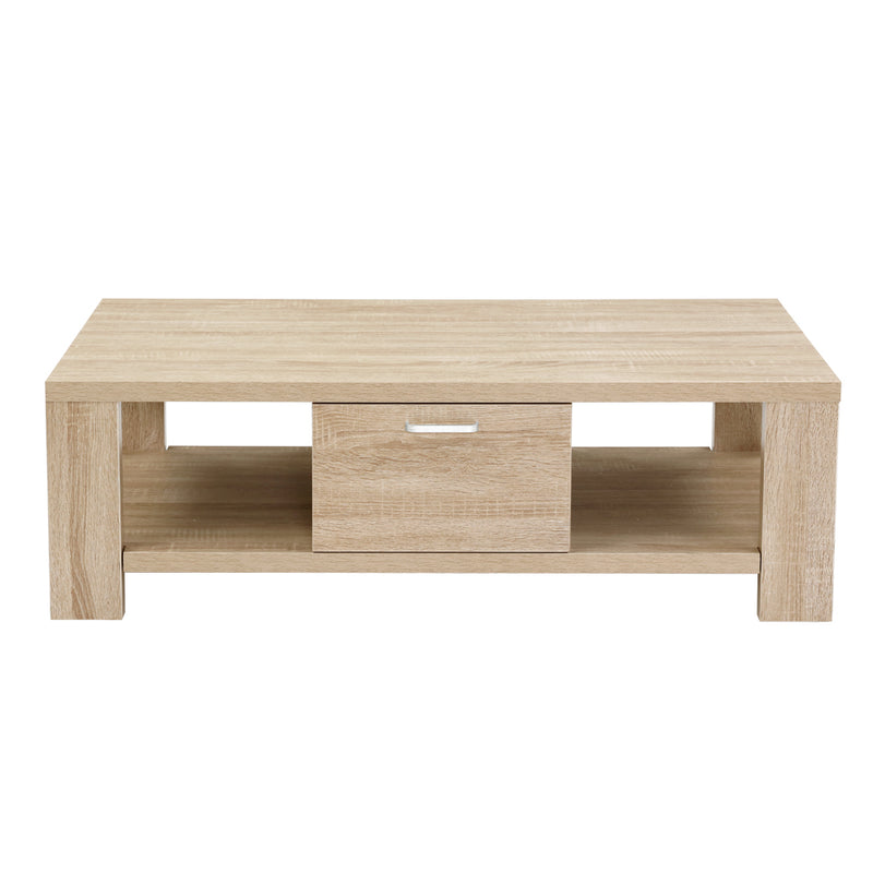 Oak Coffee Table with 1 Drawer – Maxi Style