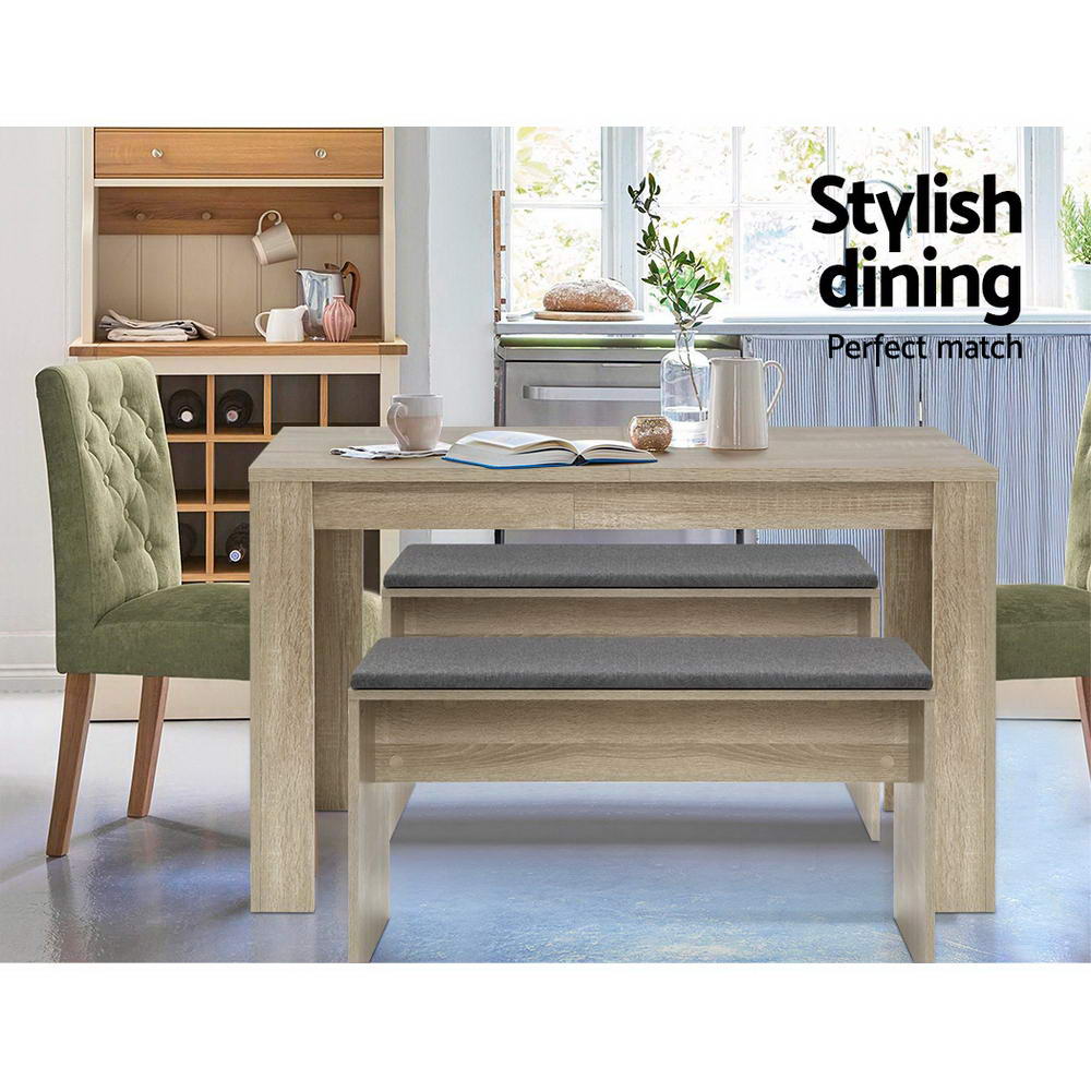 Camden 4 Seater Dining Table – Oak – 120 cm