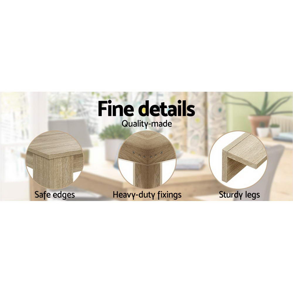 Camden 4 Seater Dining Table – Oak – 120 cm