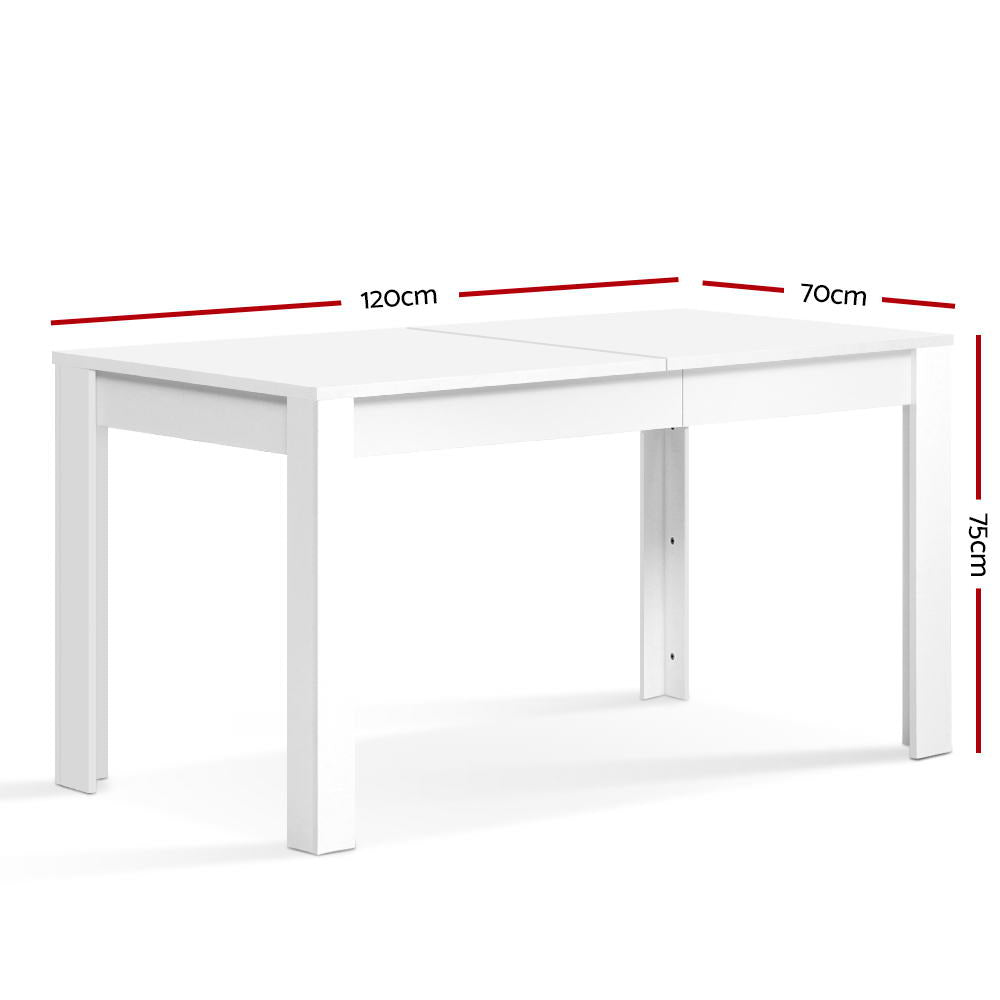 Marlow Dining Table – White – 120 cm