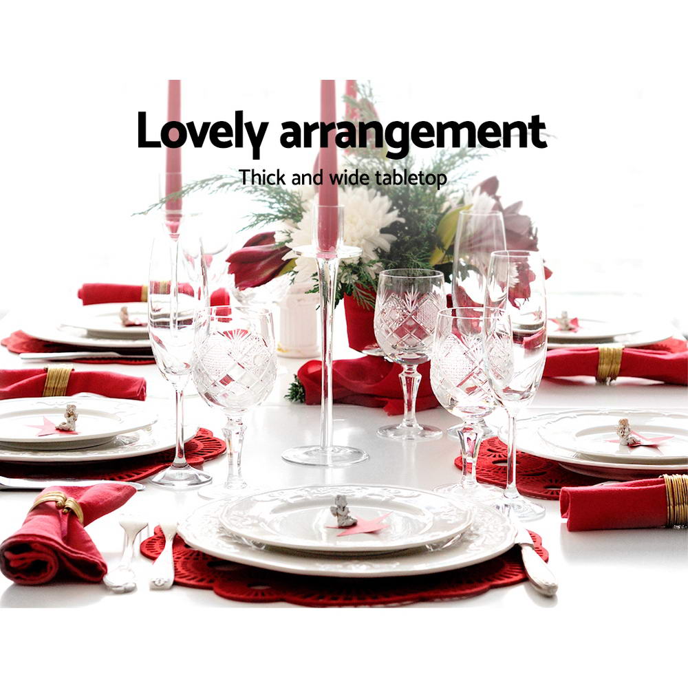 Marlow Dining Table – White – 120 cm