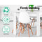 4 Seater Dining Table - White Natural