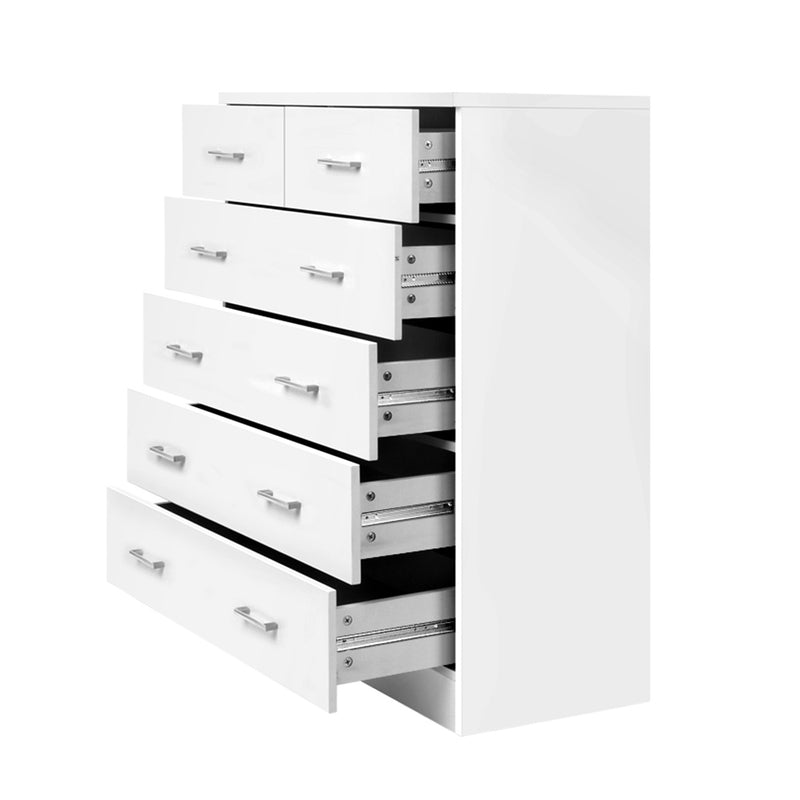 6 Drawer Chest - White