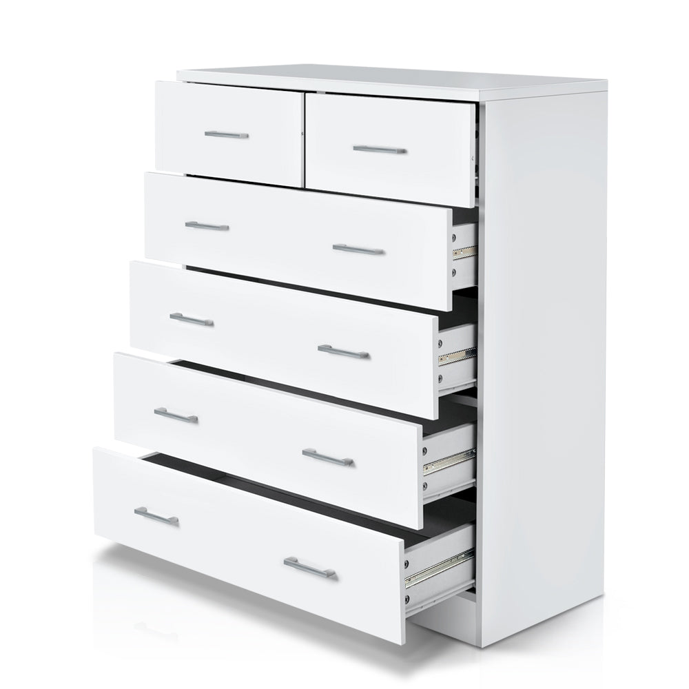 Ashford Storage Tallboy – White – 6 Drawer