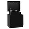 Artiss Bedside Table 2 Drawers Lift-up Storage - COLEY Black