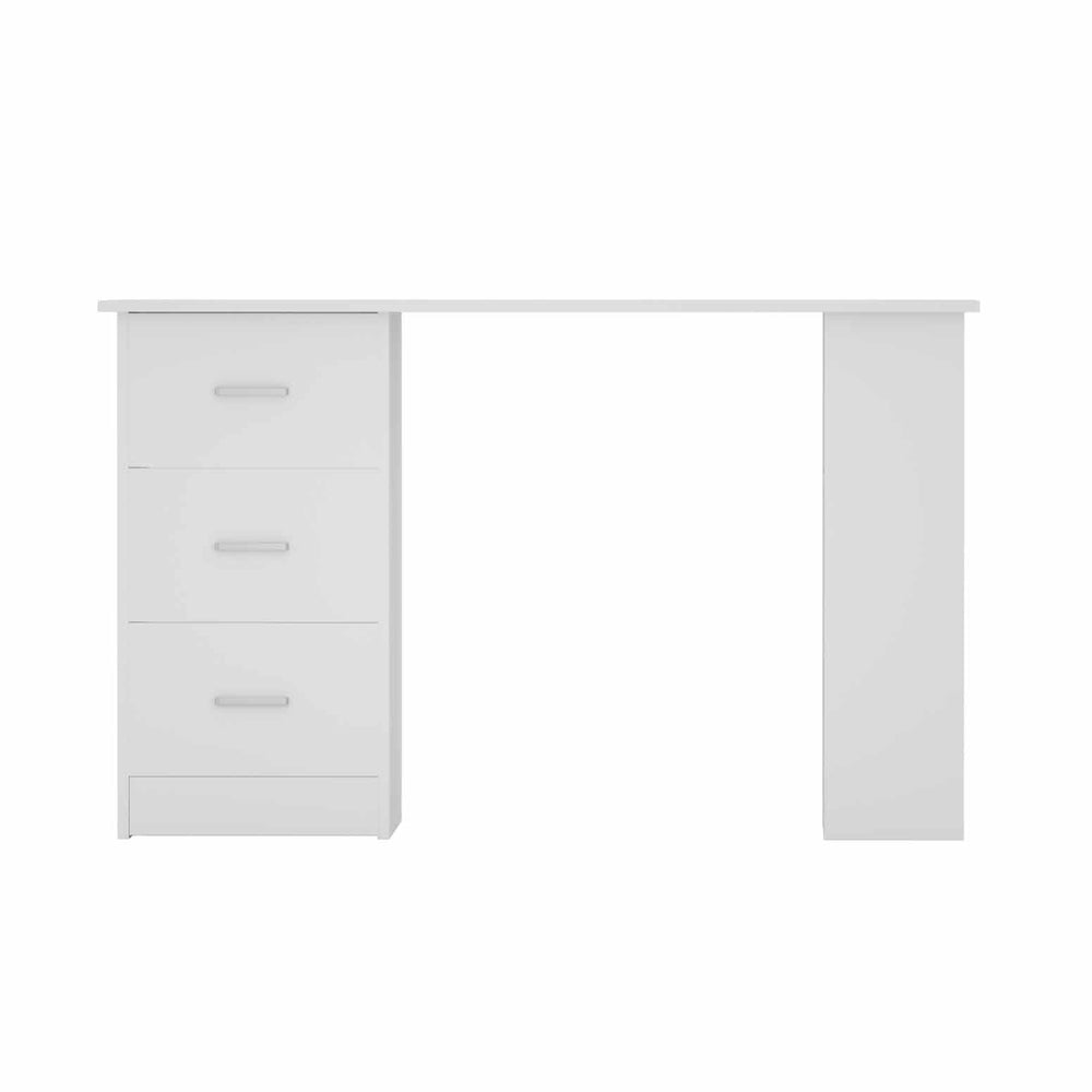 Mason Computer Desk with Storage – White – 120 cm