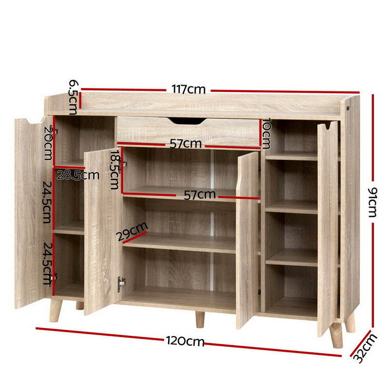 Shoe Cabinet Storage Rack - 120cm