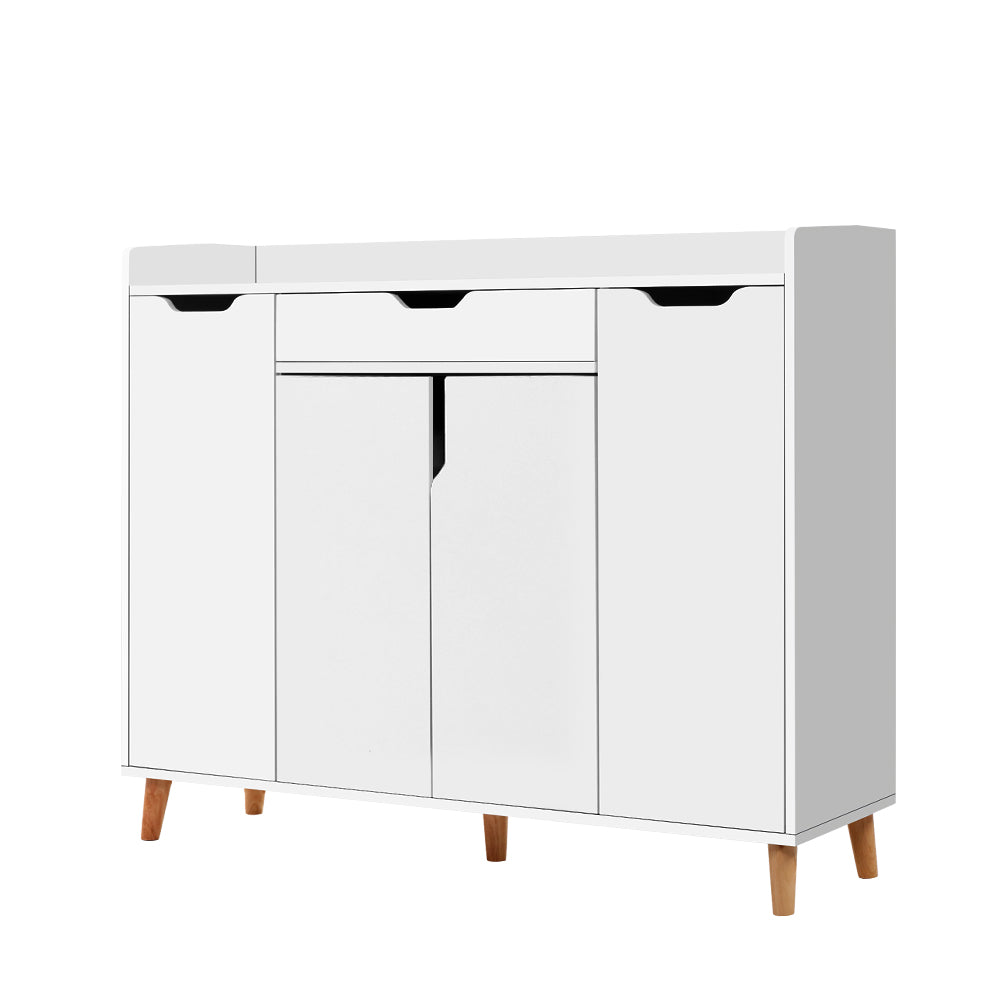 Hudson Shoe Storage Cabinet – White – 120 cm