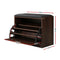 Shoe Storage Bench with 15 Pair Capacity – Walnut