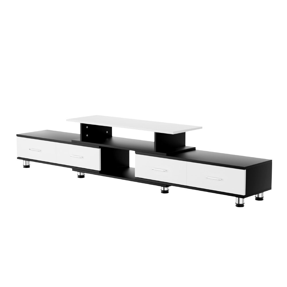 Arlo TV Entertainment Unit – Black & White – 160-220 cm