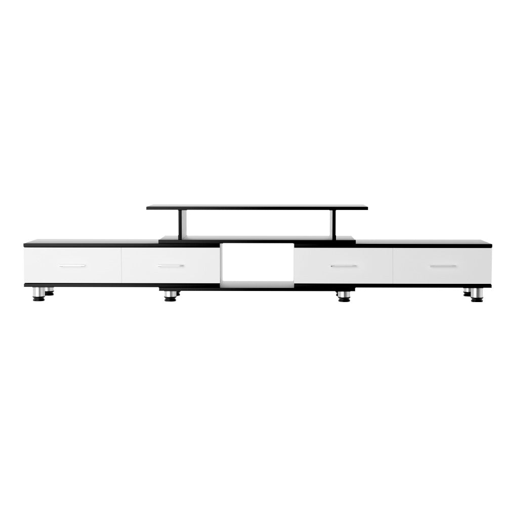 Arlo TV Entertainment Unit – Black & White – 160-220 cm