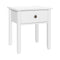 Artiss Bedside Table 1 Drawer - BOW White