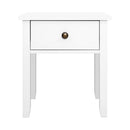 1 Drawer Bedside Table - White