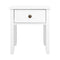 1 Drawer Bedside Table - White