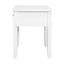 1 Drawer Bedside Table - White