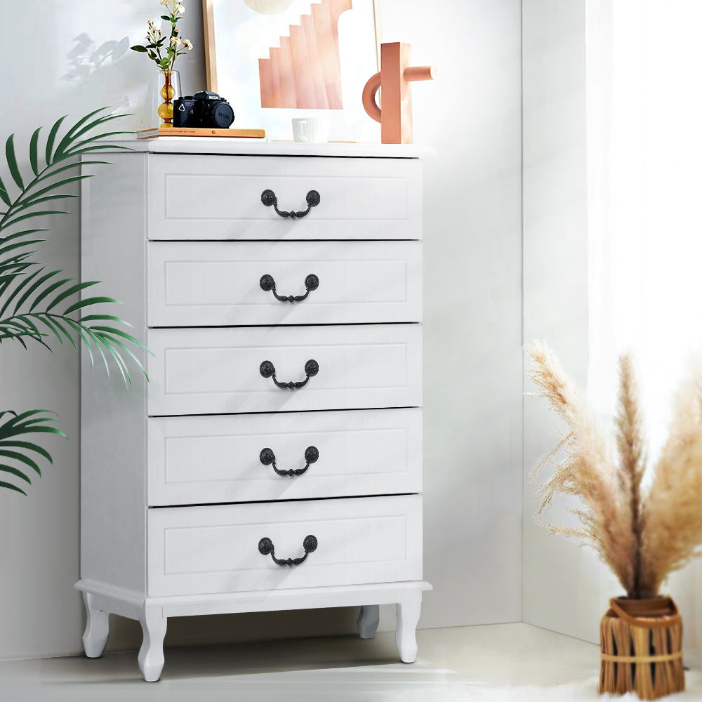 Nova 5 Chest of Drawers - KUBI White