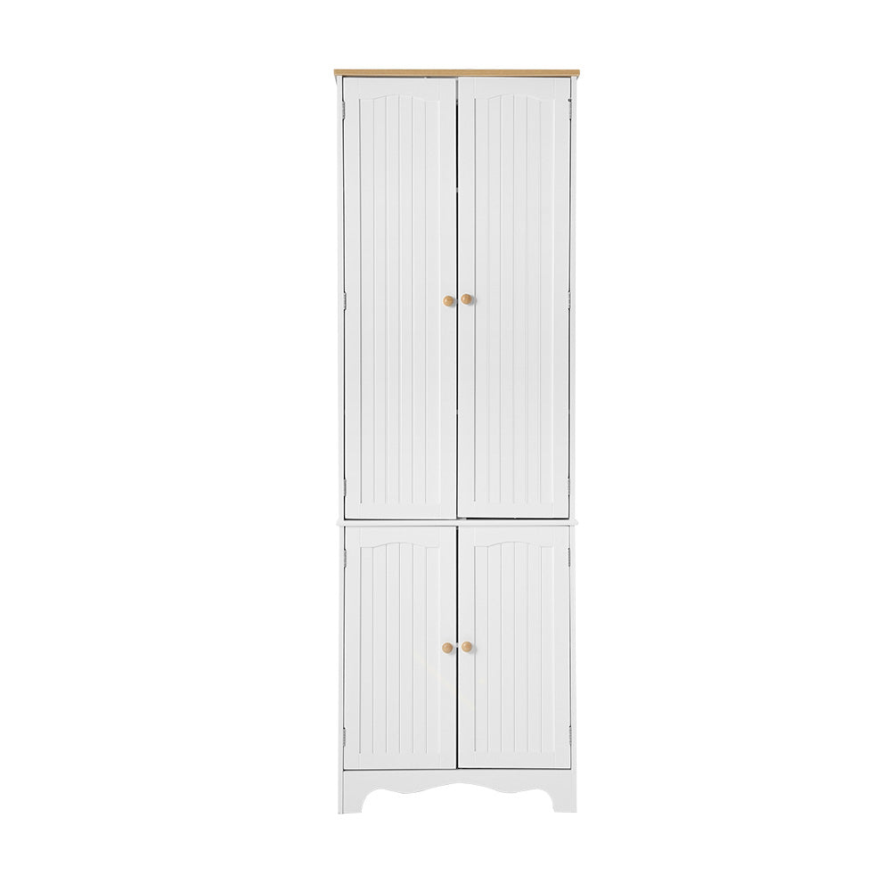 Hudson Sideboard Buffet Cabinet with 4 Doors – White