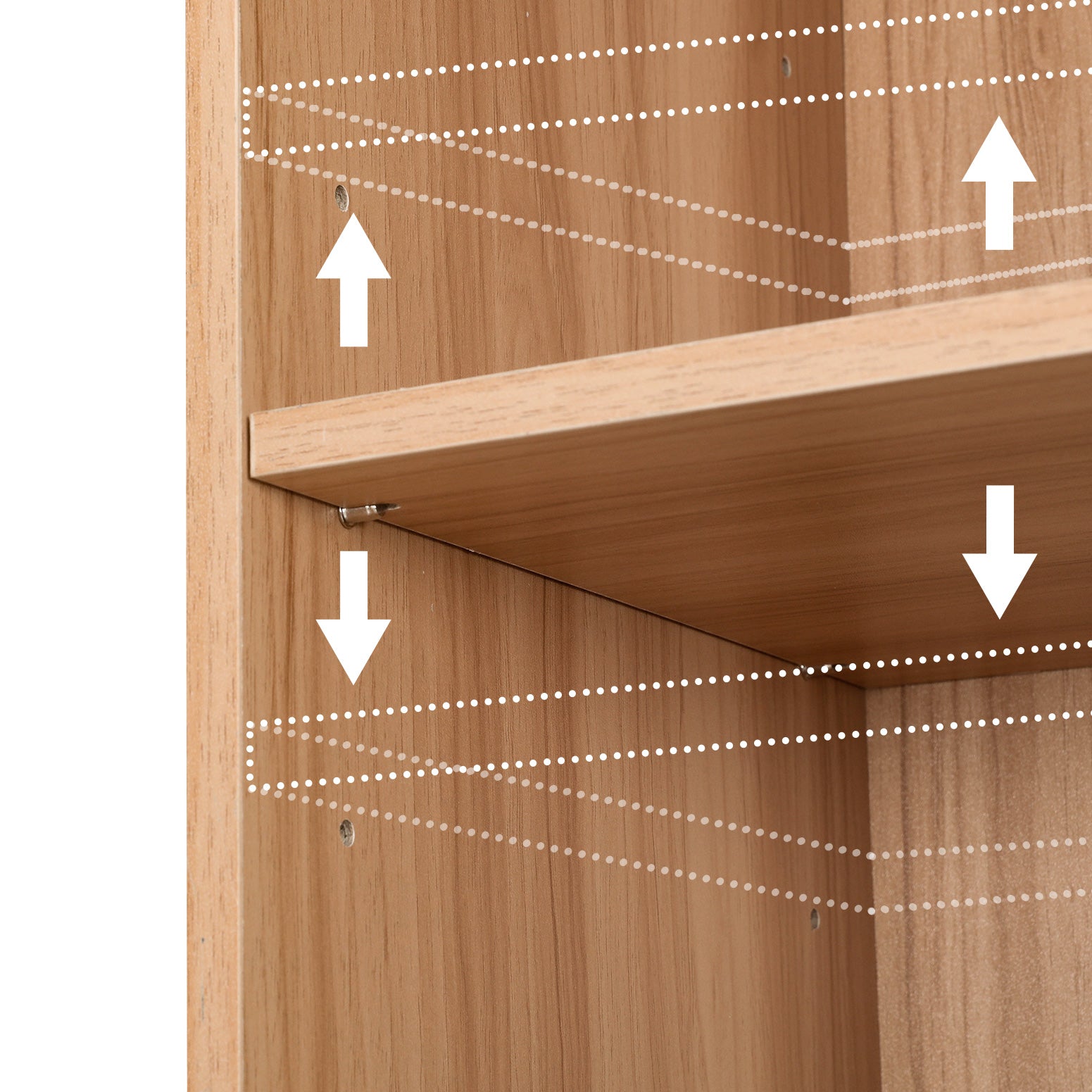 Milo Bookshelf – Pine – 7 Tiers