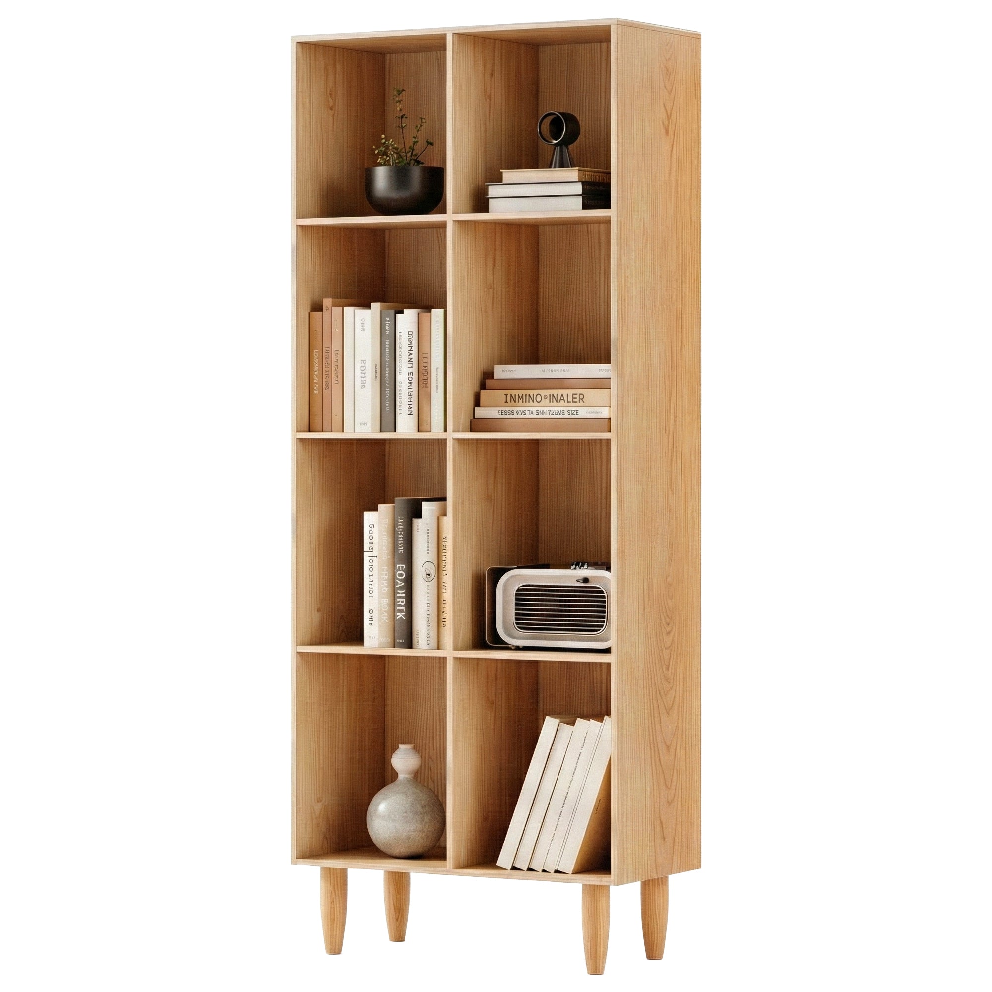Leor Bookshelf – Pine – 4 Tiers