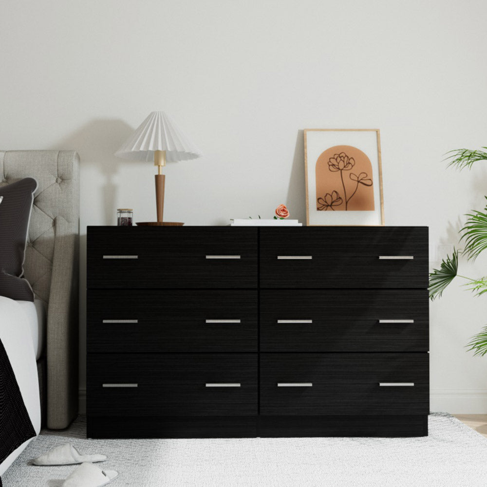 Rowan 6 Chest of Drawers - VEDA Black