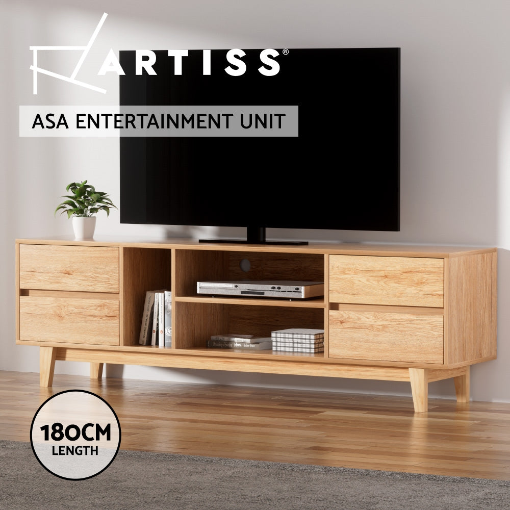Aspen Entertainment Unit TV Stand – Pine – 180 cm