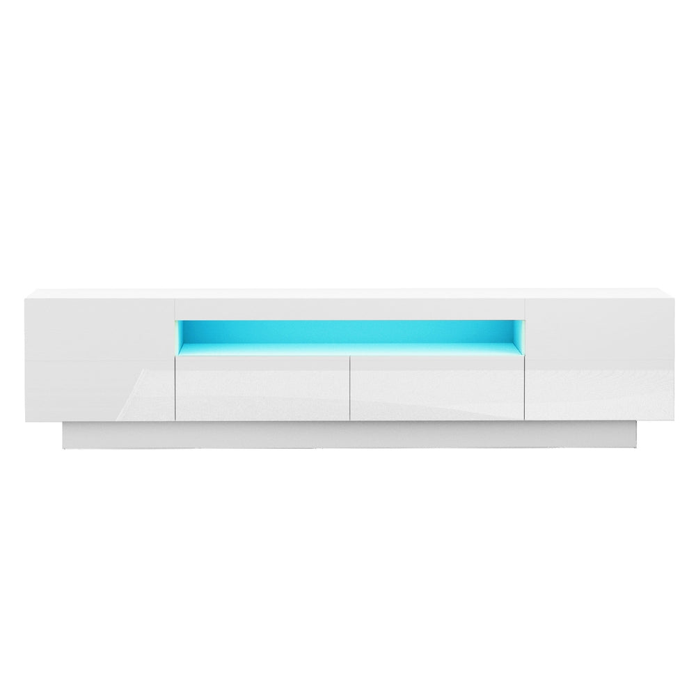 Arlo TV Unit Entertainment Storage with RGB LED – White – 180 cm