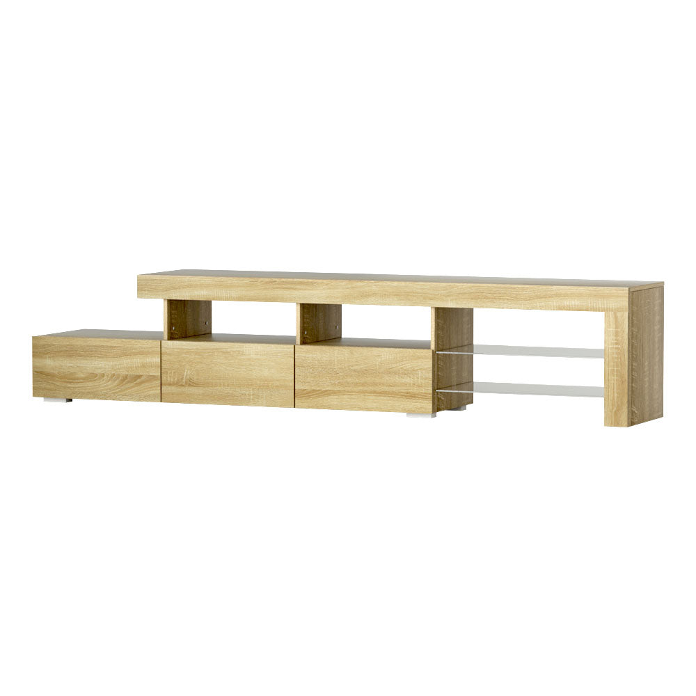 Caya LED TV Entertainment Unit – Pine – 215 cm