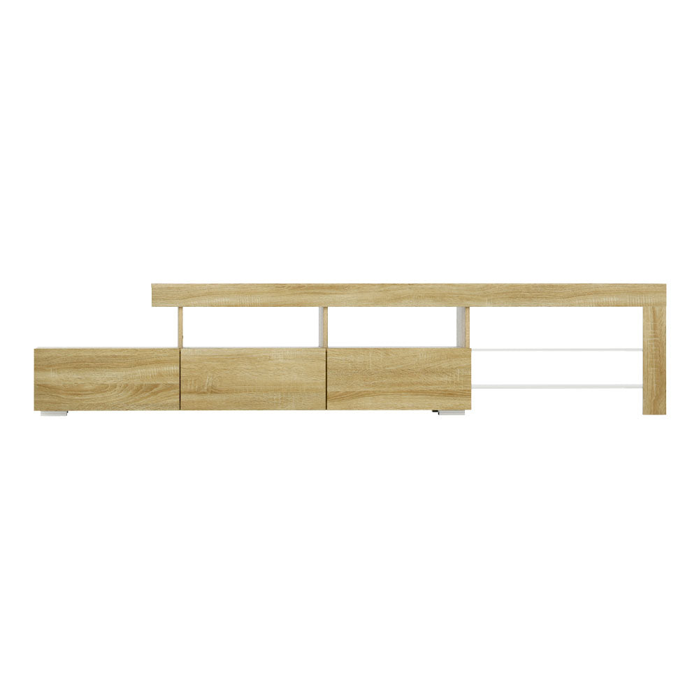Caya LED TV Entertainment Unit – Pine – 215 cm