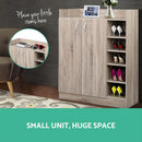 2 Door Shoe Cabinet Cupboard - Wood