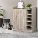 2 Door Shoe Cabinet Cupboard - Wood