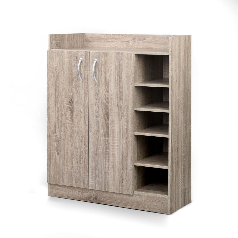 Preston 2-Door Shoe Cabinet – Wood Finish