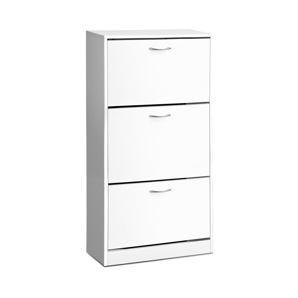 Hadley Shoe Storage Cabinet – White – 36 Pairs