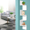 5-Tier Corner Floating Wall Shelf - White