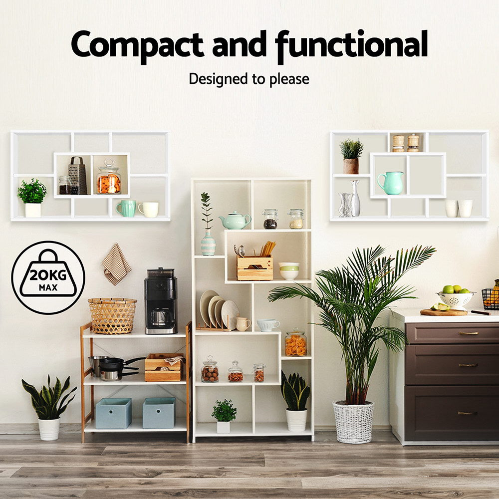 Callan Floating Display Shelf – White – 85 cm