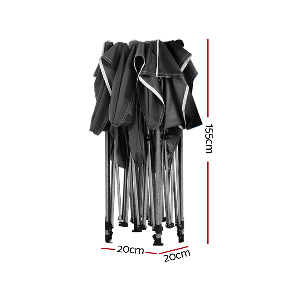 Kairo Pop Up Gazebo – Black – 3 x 3 m