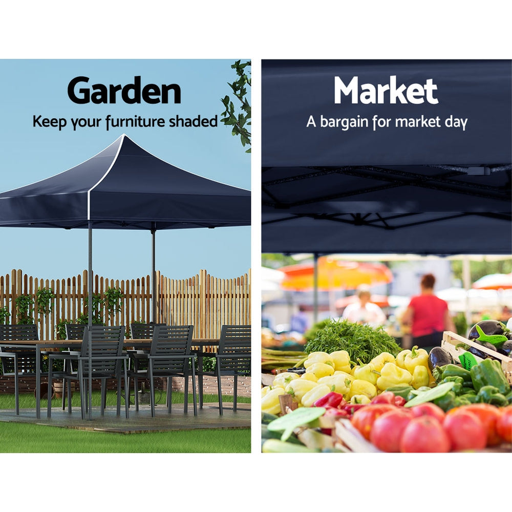 Kairo Pop Up Gazebo – Navy – 3 x 3 m
