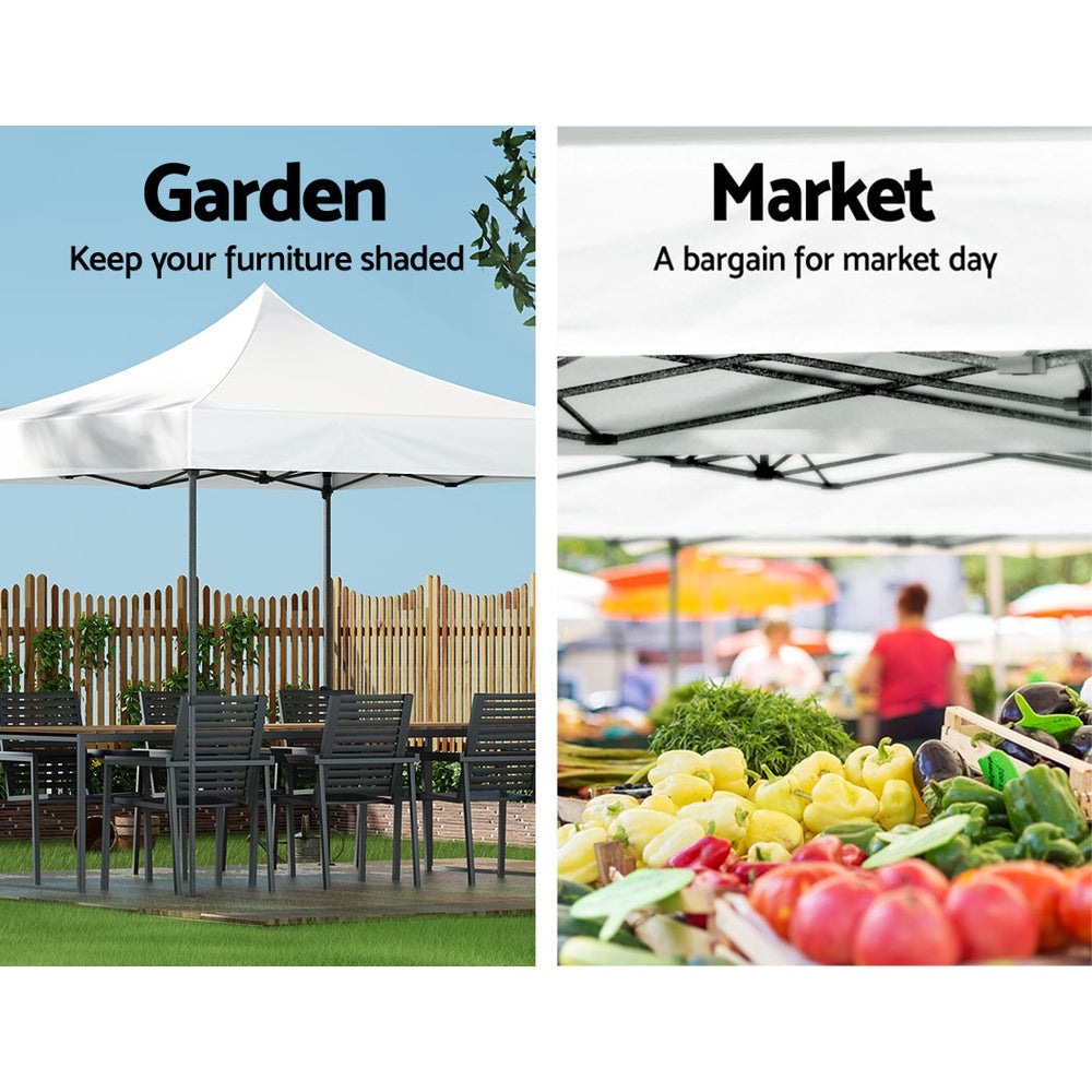 Kairo Pop Up Gazebo – White – 3 x 3 m