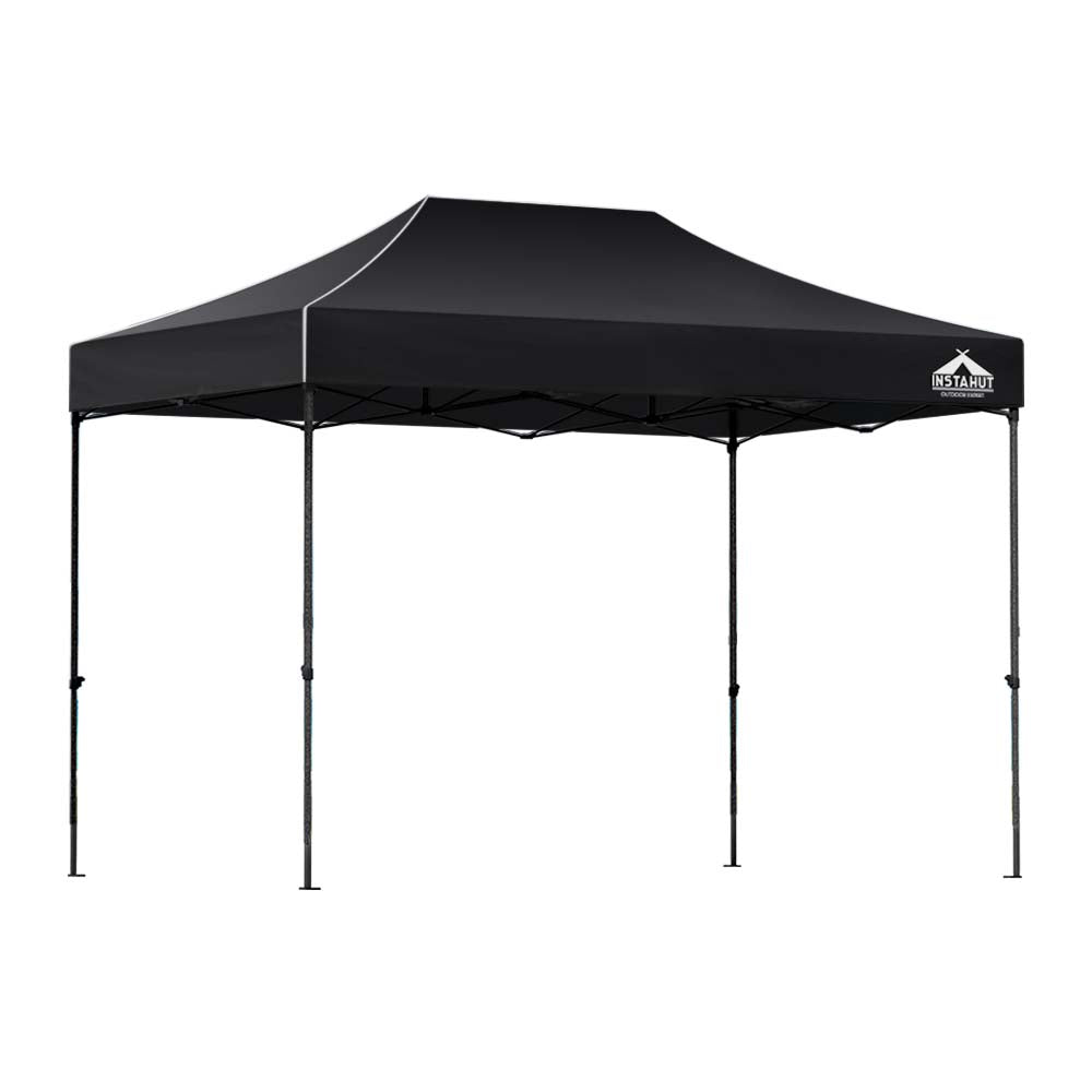 Valentina Pop-Up Outdoor Gazebo – Black – 3 × 4.5 m