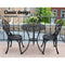 Outdoor Cast Aluminum Bistro Set - Black