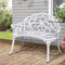 Vintage Cast Aluminium Patio Chair - White