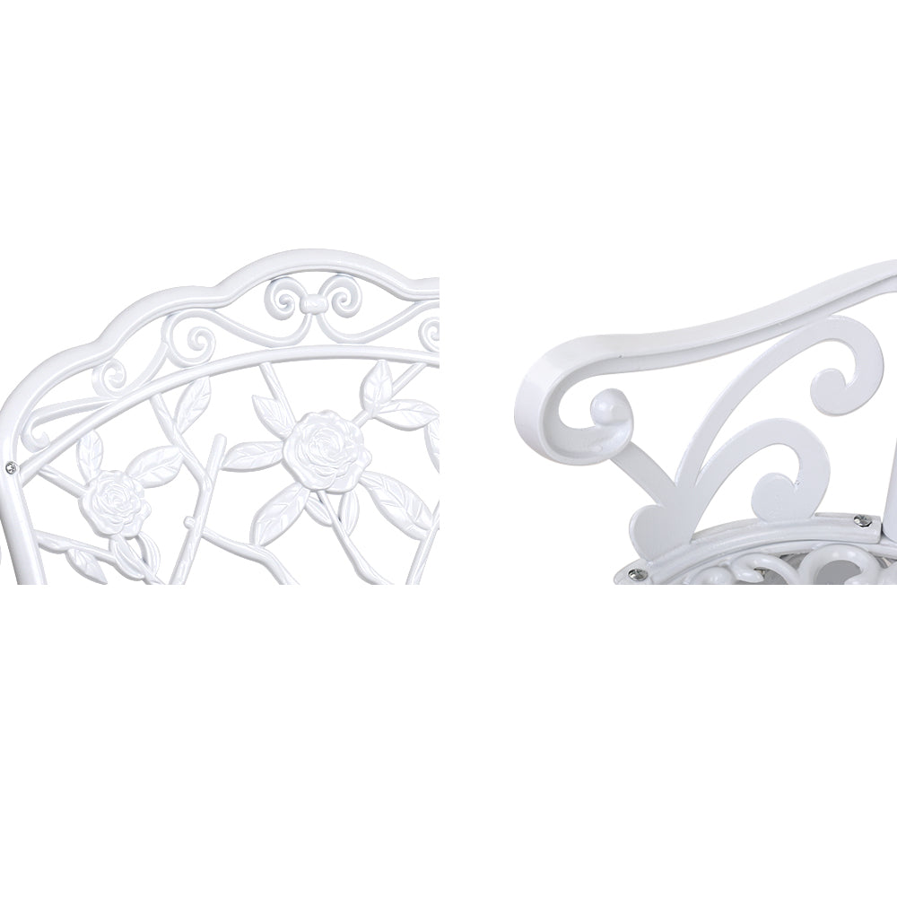 Hudson Cast Aluminium Patio Chair – White