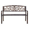 Steel Outdoor 3 Seater Park Bench - Bronze