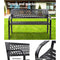 2 Seater Outdoor Garden Bench - Black