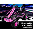 Ride On Pedal Racing Go Kart - Pink